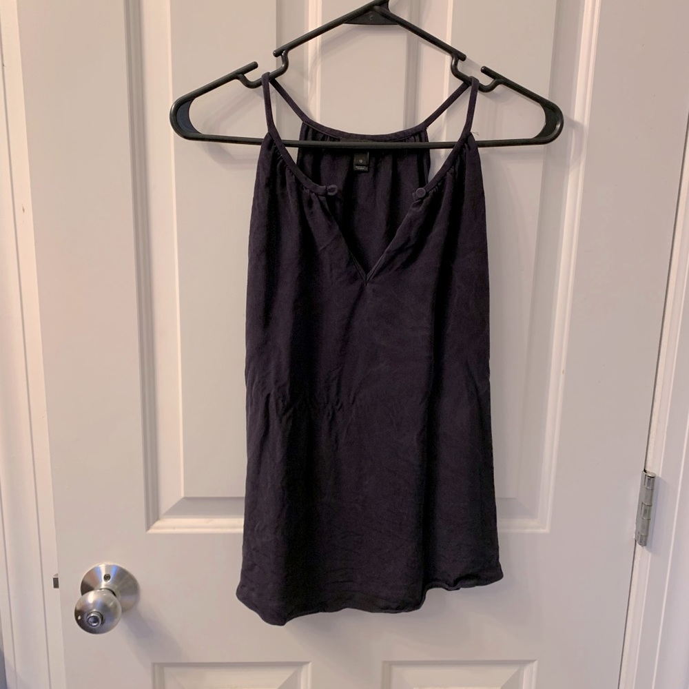 Dark Blue Silk J Crew Blouse